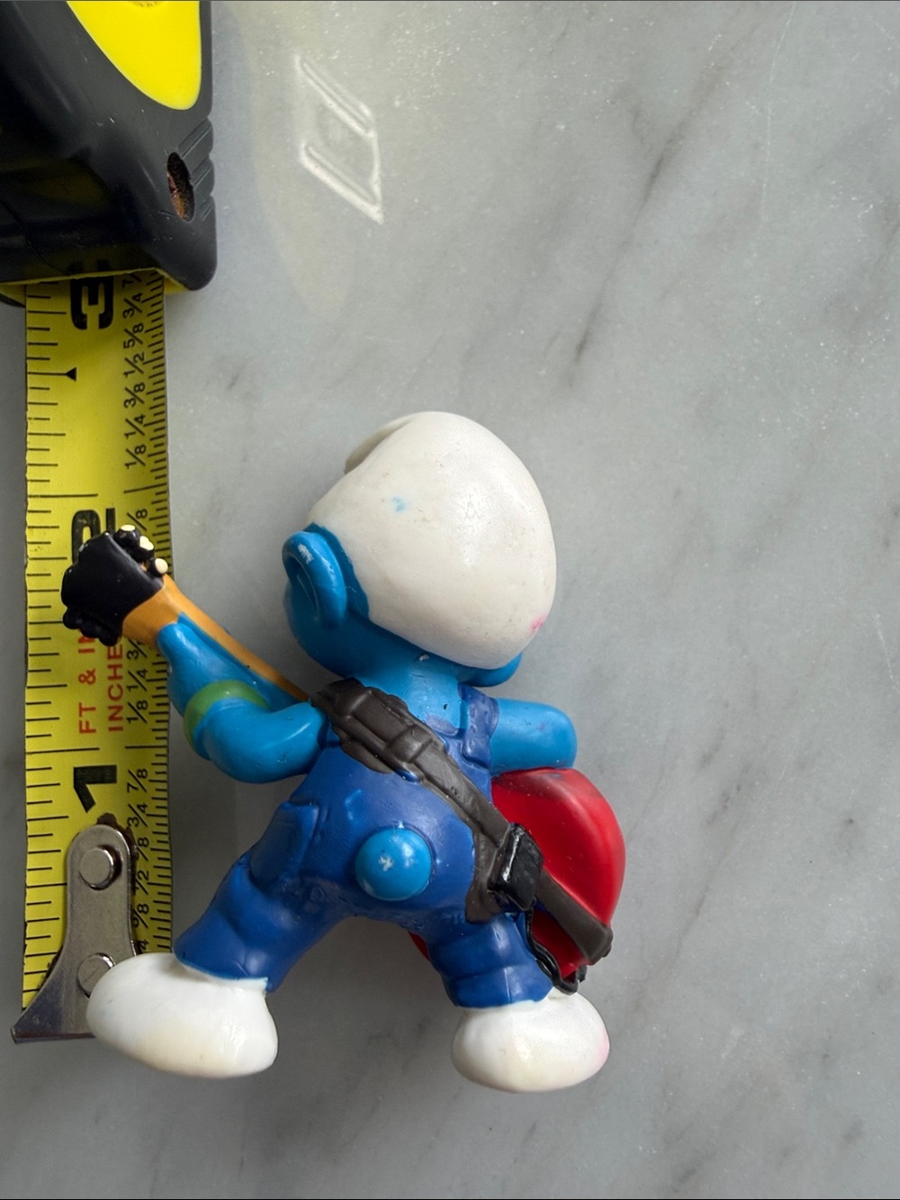 Blue Guitar-Smurf Kids Figure - Blue and Red - Picture 2 of 4